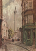 TRAFALGAR SQUARE. Nelson's Column, from the South-West, by S. Dennant Moss 1947