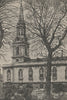 LONDON. St. Giles's-in-the-Fields, by Charles Ginner 1947 old vintage print