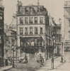 ST JAMES'S. Cleveland Row, by Tom Waghorn 1947 old vintage print picture