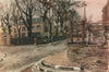 HAMPSTEAD. Well Walk, by Rupert Shephard 1947 old vintage print picture