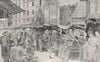 WHITECHAPEL. Petticoat Lane market, by Rupert Shephard 1947 old vintage print