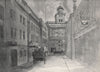 BERMONDSEY. Horselydown Lane, by Mona Moore 1947 old vintage print picture