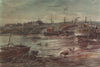 LONDON. Hampton Court Bridge, by Rupert Shephard 1947 old vintage print