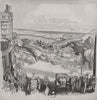 SOUTHEND. A view of the town, by John Pimlott. Essex 1947 old vintage print