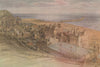 HASTINGS. Town view. Sussex. By Sidney Causer 1947 old vintage print picture
