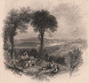 LAKE CONSTANCE (BODENSEE) . Peasants haycart. Germany Switzerland Austria 1875
