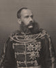 FRANCO-PRUSSIAN WAR. Francis Joseph, Emperor of Austria 1875 old antique print