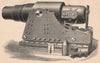 FRANCO-PRUSSIAN WAR. Krupp's 1000-Pounder gun. Militaria 1875 old print