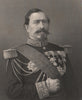 FRANCO-PRUSSIAN WAR. General Bourbaki. France 1875 old antique print picture