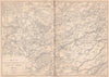 FRANCO-PRUSSIAN WAR 1870-71. Operations in Franche-Comté & Burgundy 1875 map