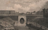 ISLINGTON PARISH. Regent's Canal Tunnel entrance 1823 old antique print