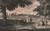 ISLINGTON PARISH. View of Canonbury in its Ancient State 1823 old print