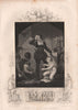 BRITISH HISTORY. Prince Arthur and Hubert. TALLIS 1853 old antique print