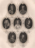 BRITISH MONARCHS. Edward II, III & IV; Richard II; Henry IV, V & VI 1853 print