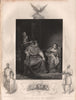 FRANCE. Joan of Arc in prison.  (Inset. Joan of Arc entering Orleans)  1853