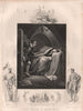 ROGER MORTIMER'S DEATH. Inset Queen Margaret & robber, Battle of Hexham 1853