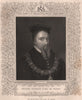 BRITISH HISTORY. Thomas Stanley, Earl Of Derby. TALLIS 1853 old antique print