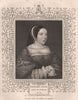 BRITISH HISTORY. Margaret Tudor. Queen of Scotland. TALLIS 1853 old print
