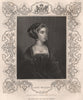 HENRY VIII'S WIVES. Anne Boleyn. TALLIS 1853 old antique vintage print picture