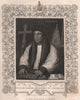 BRITISH HISTORY. William Warham, Archbishop of Canterbury. TALLIS 1853 print