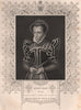 BRITISH HISTORY. Queen Mary. TALLIS 1853 old antique vintage print picture