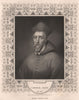 BRITISH HISTORY. Cardinal Allen. TALLIS 1853 old antique vintage print picture