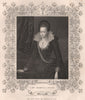 BRITISH HISTORY. Lady Arabella Stuart. TALLIS 1853 old antique print picture