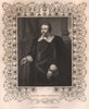 BRITISH HISTORY. Francis, Lord Cottington. TALLIS 1853 old antique print