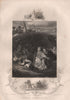 ENGLISH CIVIL WAR. Queen Henrietta hides from Roundheads. Charles I Oxford 1853