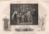 ENGLISH CIVIL WAR. Charles I & his children, with Oliver Cromwell present 1853