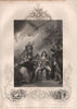 THE EARL OF SANDWICH. Inset vessel on fire. Dutch fleet defeated 1665 1853