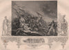 BATTLE OF BUNKER HILL. Inset-Surrender of Charlestown to General Clinton 1853