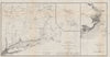 NEW ENGLAND SURVEY. LHS-Connecticut RI MA Long Island. RHS-Maine. USCGS 1889 map