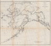 ALASKA COASTAL CHART. Mountains. Ocean depths. Bering Strait. USCGS 1889 map