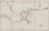 USA GULF COAST.Mississippi delta & river.New Orleans Mobile.LA AL.USCGS 1889 map
