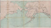 ALASKA. General chart of Alaska. Bering Strait. Ocean depths. USCGS 1889 map