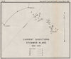 OUTER BANKS NC COAST.Ocean currents 1888-89.Cape Hatteras Lookout.USCGS 1889 map