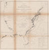 USA COASTAL SURVEY.Atlantic Pacific Gulf Coasts.Progress to 1868.USCGS 1871 map