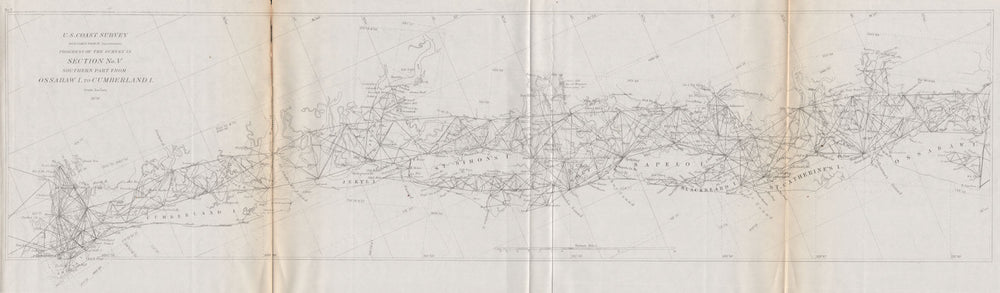 GEORGIA COAST. St Mary's Fernandina Beach Brunswick Golden Isles. USCGS 1870 map