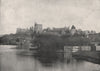 WINDSOR CASTLE. From the Thames. Berkshire 1900 old antique print picture