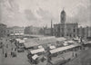 DERBY. Market Place. Derbyshire 1900 old antique vintage print picture