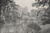 WARWICKSHIRE. Warwick Castle 1900 old antique vintage print picture