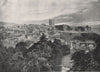 RICHMOND. View of the town. Yorkshire 1900 old antique vintage print picture