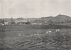GLASTONBURY. View of the town and the Tor. Somerset 1900 old antique print