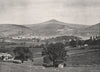 WALES. Abergavenny 1900 old antique vintage print picture