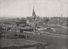 CHESTERFIELD. View of the town. Derbyshire 1900 old antique print picture