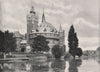 STRATFORD-ON-AVON. The Shakespeare Memorial Theatre. Warwickshire 1900 print