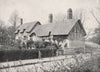 WARWICKSHIRE. Anne Hathway's Cottage 1900 old antique vintage print picture