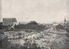 NORWICH. Castle Cattle market and Cathedral. Norfolk 1900 old antique print