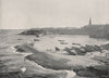 TYNEMOUTH. Cullercoats Bay. Northumberland 1900 old antique print picture